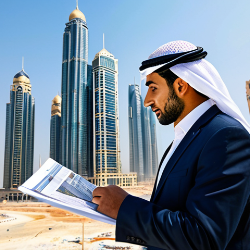 Home 13 **
"A professional Arab architect, fully clothed in modest, modern business attire, reviewing blueprints on a construction site in Dubai, UAE, with skyscrapers in the background, safe for work, perfect anatomy, correct proportions, professional photography, natural lighting, appropriate content, family-friendly."
**