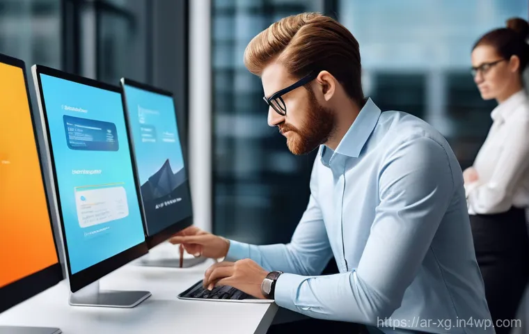 JAMstack 아키텍처의 필수 기술 스킬 - **Prompt: The Seamless User Experience**
    A diverse team of young, modestly dressed developers (b...