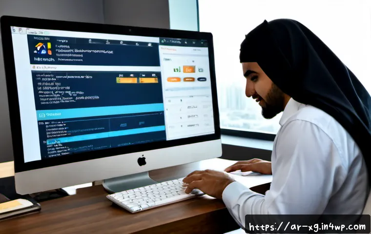 JAMstack 아키텍처에서의 국제화 및 지역화 전략 - Photorealistic modern web development workspace in Dubai, Arab software engineer reviewing a multili...
